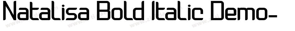 Natalisa Bold Italic Demo字体转换